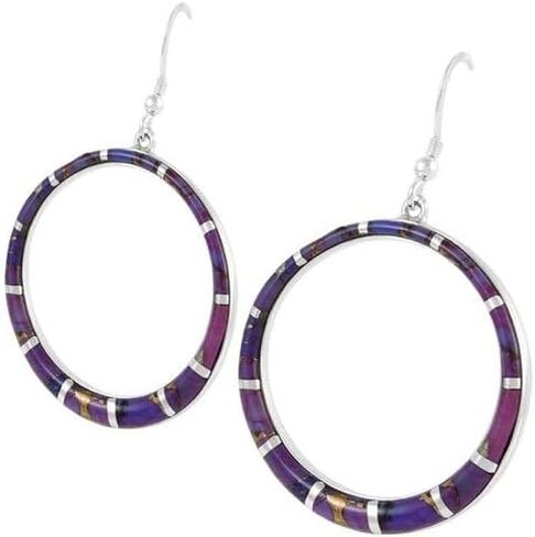 Gemstone Earrings in 925 Sterling Silver & Genuine Gemstones in Saudi Arabia