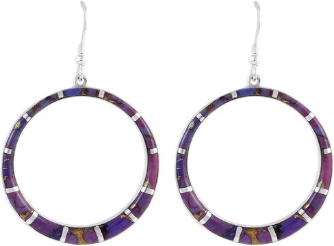 Gemstone Earrings in 925 Sterling Silver & Genuine Gemstones in Saudi Arabia