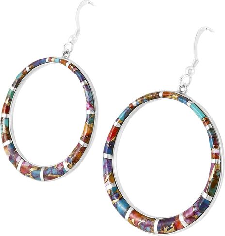 Gemstone Earrings in 925 Sterling Silver & Genuine Gemstones in Saudi Arabia