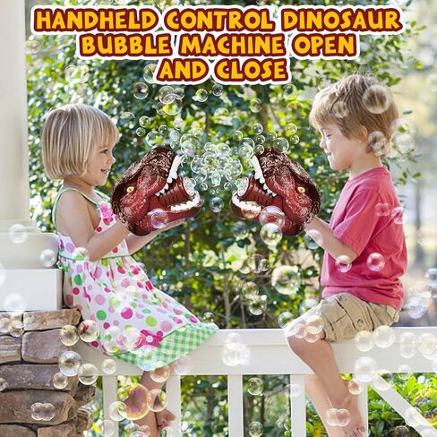 Bubble Machine Dinosaur Toys for Boys, Birthday Gifts for 3 4 5 6 7 8 Year Old Kids, Toys for 3+ Year Old Boys Toddlers, Bubbles Blower with Bubble Solution for Outdoors, Toys for Boys Age 5-6 in Saudi Arabia