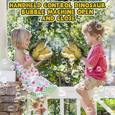 Bubble Machine Dinosaur Toys for Boys, Birthday Gifts for 3 4 5 6 7 8 Year Old Kids, Toys for 3+ Year Old Boys Toddlers, Bubbles Blower with Bubble Solution for Outdoors, Toys for Boys Age 5-6 in Saudi Arabia