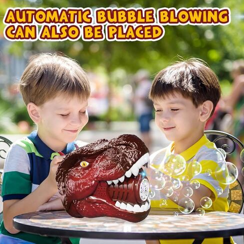 Bubble Machine Dinosaur Toys for Boys, Birthday Gifts for 3 4 5 6 7 8 Year Old Kids, Toys for 3+ Year Old Boys Toddlers, Bubbles Blower with Bubble Solution for Outdoors, Toys for Boys Age 5-6 in Saudi Arabia