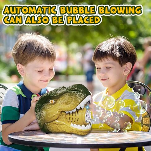 Bubble Machine Dinosaur Toys for Boys, Birthday Gifts for 3 4 5 6 7 8 Year Old Kids, Toys for 3+ Year Old Boys Toddlers, Bubbles Blower with Bubble Solution for Outdoors, Toys for Boys Age 5-6 in Saudi Arabia