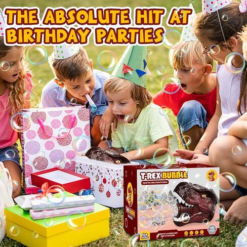 Bubble Machine Dinosaur Toys for Boys, Birthday Gifts for 3 4 5 6 7 8 Year Old Kids, Toys for 3+ Year Old Boys Toddlers, Bubbles Blower with Bubble Solution for Outdoors, Toys for Boys Age 5-6 in Saudi Arabia