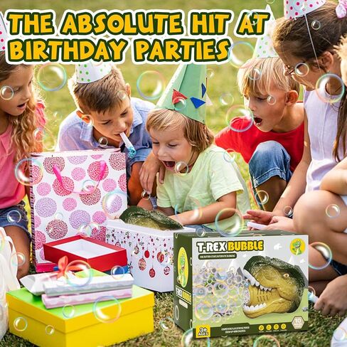 Bubble Machine Dinosaur Toys for Boys, Birthday Gifts for 3 4 5 6 7 8 Year Old Kids, Toys for 3+ Year Old Boys Toddlers, Bubbles Blower with Bubble Solution for Outdoors, Toys for Boys Age 5-6 in Saudi Arabia