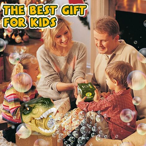Bubble Machine Dinosaur Toys for Boys, Birthday Gifts for 3 4 5 6 7 8 Year Old Kids, Toys for 3+ Year Old Boys Toddlers, Bubbles Blower with Bubble Solution for Outdoors, Toys for Boys Age 5-6 in Saudi Arabia