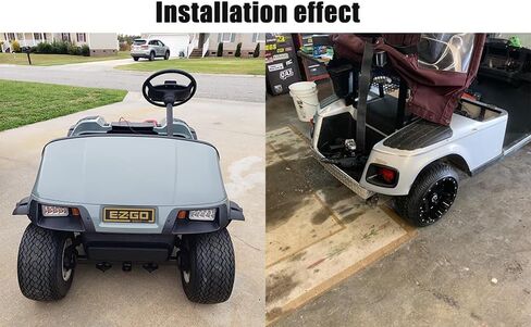 المصابيح الأمامية LED ومجموعات الإضاءة الخلفية المتوافقة مع عربات الغاز والكهرباء EZGO TXT 1996-2013، مجموعة مصابيح الشارع القانونية 12 فولت مع مجموعة أسلاك إشارة الانعطاف in Kuwait