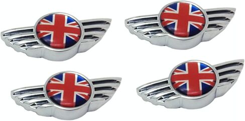 License Plate Frame Bolt Fasteners with Safety Caps Fly Wing Design for Mini Cooper Universal Fit Checkered in Saudi Arabia