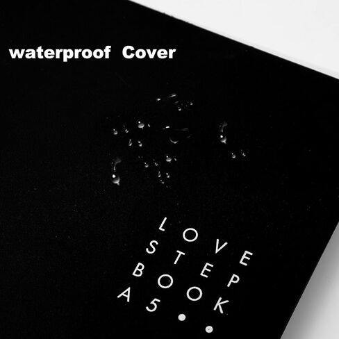 Yoment 5 Subject Spiral Notebook with Tabs A5 Notebook with Dividers 246 Pages Waterproof Hardcover Notebooks for Work School, Black in Saudi Arabia