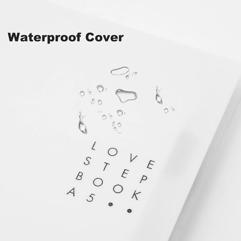 Yoment 5 Subject Spiral Notebook with Tabs A5 Notebook with Dividers 246 Pages Waterproof Hardcover Notebooks for Work School, Black in Saudi Arabia