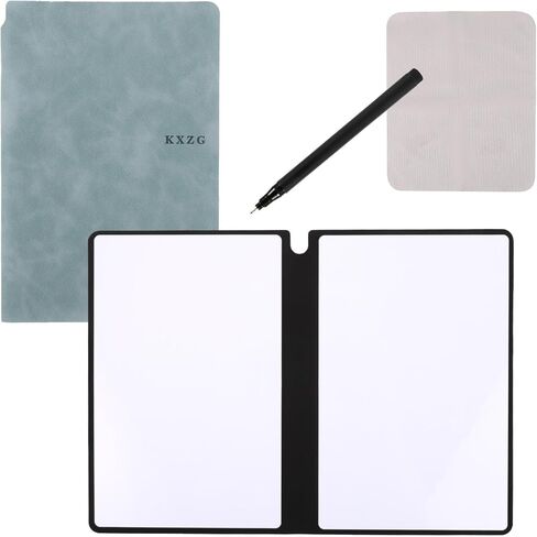 Portable A5 Dry Erase Notebook, 9.4x6.5 Inch Reusable Dry Erase Notebook Erasable Notebook Whiteboard Notebook for Business Home Office (Pink) in Kuwait