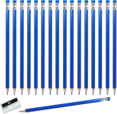 Adhere 25pcs Checking Pencils Erasable colored Pencils Pre-Sharpened #2 HB,for Checking Tests Grading Map Coloring,school Correcting,editing Office Favors,including a Free sharpener.(Pink) in Saudi Arabia