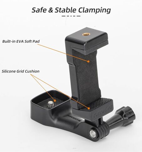 حامل هاتف لملحقات توسيع DJI Osmo Pocket 3، حامل محول توسيع ومشبك تثبيت مع فتحة خيط 1/4 بوصة لملحقات DJI Osmo Pocket 3، يستخدم مع حامل ثلاثي القوائم وقضيب تمديد in Saudi Arabia