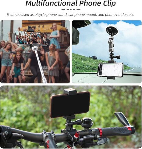 حامل هاتف لملحقات توسيع DJI Osmo Pocket 3، حامل محول توسيع ومشبك تثبيت مع فتحة خيط 1/4 بوصة لملحقات DJI Osmo Pocket 3، يستخدم مع حامل ثلاثي القوائم وقضيب تمديد in Saudi Arabia