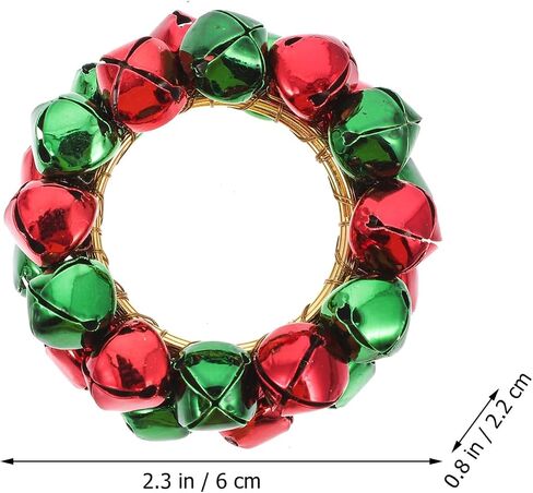 COHEALI Christmas Bells Napkin Ring, Decorative Napkin Holders Towel Ring Exquisite Serviette Decor Tabletop Centerpieces for Holiday Dinner Party Restaurant Golden 4Pcs in Saudi Arabia