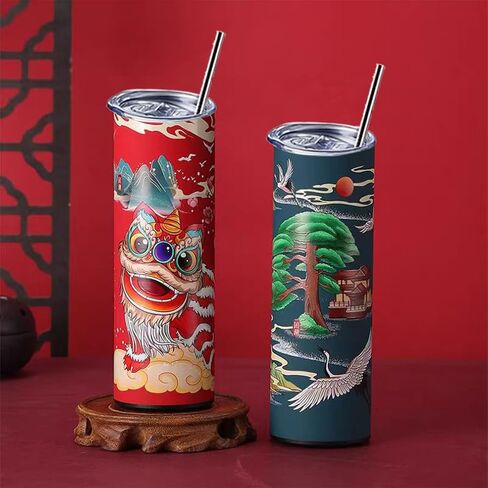 Sublimation Shrink Wrap Sleeves for Tumblers 20oz Skinny 5x10inch 90PCS (5 * 10 inch 90PCS) in Saudi Arabia
