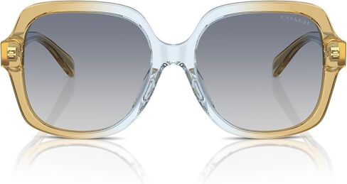 Coach Women's Hc8395f Low Bridge Fit Square Sunglasses in Saudi Arabia