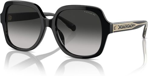 Coach Women's Hc8395f Low Bridge Fit Square Sunglasses in Saudi Arabia