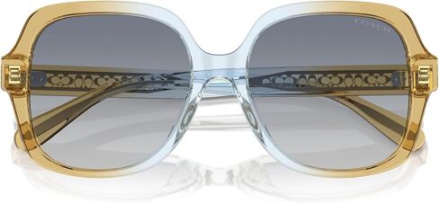 Coach Women's Hc8395f Low Bridge Fit Square Sunglasses in Saudi Arabia
