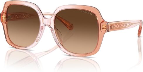 Coach Women's Hc8395f Low Bridge Fit Square Sunglasses in Saudi Arabia