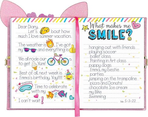 الإبداع للأطفال يوميات الغزلان - يوميات مع قفل للأطفال - مجلة كتابة 100 صفحة مع الملحقات in Kuwait