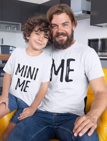 Dad and Son Matching T-Shirts Funny Me & Mini Me Matching Set Outfit in Saudi Arabia