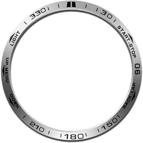 إطار ساعة Abanen لـ Fenix ​​5/Fenix ​​5 Plus، غطاء لاصق من الفولاذ المقاوم للصدأ مضاد للخدش والتصادم ملصقات حلقة لـ Garmin Fenix ​​5/Fenix ​​5 Plus (ليس لـ Fenix ​​5X/5S) (فضي) in Saudi Arabia