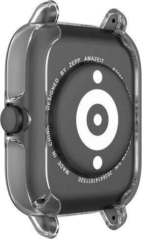 TenCloud Cases Compatible with Amazfit GTS 3 Smartwatch Men Women Watch Case Soft TPU Shockproof Bumper Cover Screen Protector Case for Amazfit GTS 3 (Black+Gray+Clear) in Kuwait