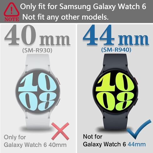 Wugongyan Compatible with Samsung Galaxy Watch 6 40mm 44mm Screen Protector Case Flexible Soft TPU All-Around Protective Face Cover for Galaxy Watch 6 Accessories(Pink, 44mm) in Kuwait