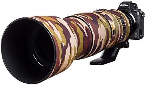 غطاء عدسة EasyCover من النيوبرين البلوطي لعدسة Nikon مقاس 200-500 مم f/5.6 VR مموه باللون البني in Kuwait