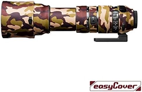 غطاء عدسة EasyCover من النيوبرين البلوطي لعدسة Nikon مقاس 200-500 مم f/5.6 VR مموه باللون البني in Kuwait