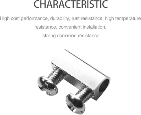 20 قطعة ترقية جديدة سلك فولاذي مقاوم للصدأ حبل كليب الترباس السرج السحابة لثقب مزدوج (ثقب خط 3.0 مللي متر) in Kuwait