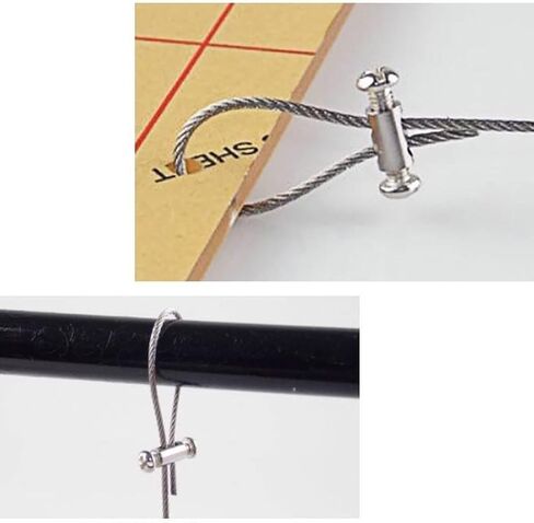 20 قطعة ترقية جديدة سلك فولاذي مقاوم للصدأ حبل كليب الترباس السرج السحابة لثقب مزدوج (ثقب خط 3.0 مللي متر) in Kuwait