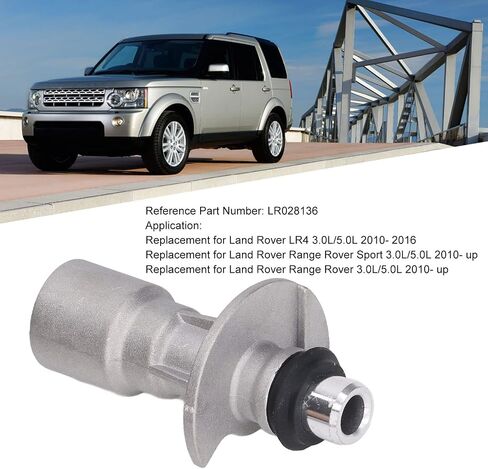 LR028136 Oil Cooler Pipe Tube Adaptor,Cold Resistant Compatible with Land Rover LR4 3.0L 5.0L 2010‑2016 in Saudi Arabia