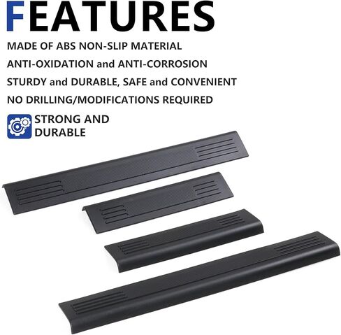 واقيات عتبة الباب لـ RIVIAN، واقيات لوحة عتبة الباب لملحقات RIVIAN R1T - 4 عبوات in Kuwait