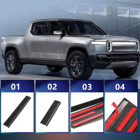 واقيات عتبة الباب لـ RIVIAN، واقيات لوحة عتبة الباب لملحقات RIVIAN R1T - 4 عبوات in Kuwait
