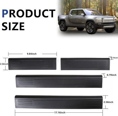 واقيات عتبة الباب لـ RIVIAN، واقيات لوحة عتبة الباب لملحقات RIVIAN R1T - 4 عبوات in Kuwait
