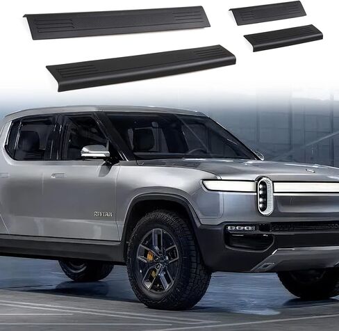 واقيات عتبة الباب لـ RIVIAN، واقيات لوحة عتبة الباب لملحقات RIVIAN R1T - 4 عبوات in Kuwait