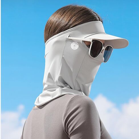 Women's Sun Hat Face Mask Summer Cooling Neck Gaiter Breathable Beach Hat Outdoor UV-Protection Fishing Hat in Kuwait