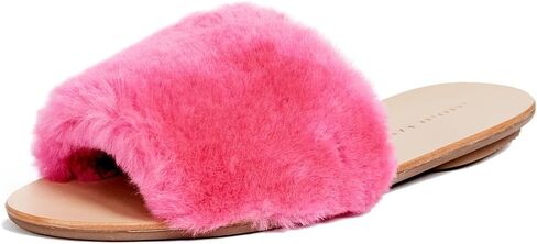 Loeffler Randall Womens Isabel Shearling Slip-On Slide Sandals in Saudi Arabia