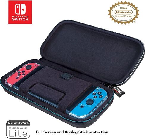 Game Traveler Metroid Nintendo Switch Case - Switch Carry Case for Switch OLED, Switch and Switch Lite, Hard Portable Travel Case, Adjustable Viewing Stand & Bonus Game Cases, Deluxe Carry Handle in Saudi Arabia