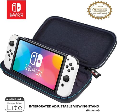 Game Traveler Metroid Nintendo Switch Case - Switch Carry Case for Switch OLED, Switch and Switch Lite, Hard Portable Travel Case, Adjustable Viewing Stand & Bonus Game Cases, Deluxe Carry Handle in Saudi Arabia