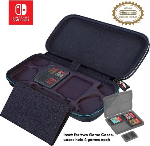 Game Traveler Metroid Nintendo Switch Case - Switch Carry Case for Switch OLED, Switch and Switch Lite, Hard Portable Travel Case, Adjustable Viewing Stand & Bonus Game Cases, Deluxe Carry Handle in Saudi Arabia