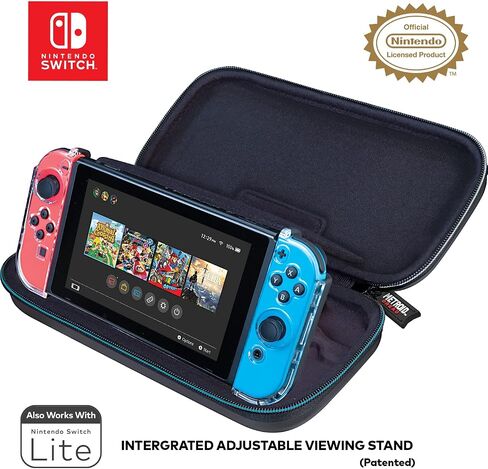 Game Traveler Metroid Nintendo Switch Case - Switch Carry Case for Switch OLED, Switch and Switch Lite, Hard Portable Travel Case, Adjustable Viewing Stand & Bonus Game Cases, Deluxe Carry Handle in Saudi Arabia