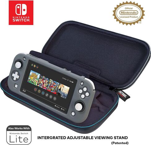 Game Traveler Metroid Nintendo Switch Case - Switch Carry Case for Switch OLED, Switch and Switch Lite, Hard Portable Travel Case, Adjustable Viewing Stand & Bonus Game Cases, Deluxe Carry Handle in Saudi Arabia