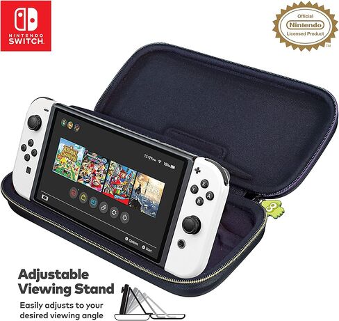 Game Traveler Metroid Nintendo Switch Case - Switch Carry Case for Switch OLED, Switch and Switch Lite, Hard Portable Travel Case, Adjustable Viewing Stand & Bonus Game Cases, Deluxe Carry Handle in Saudi Arabia