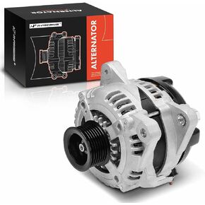 A-Premium Alternator Compatible with Toyota RAV4 2004-2005 2.4L, Automatic Transmission, 12V 100A 7-Groove Pulley Clockwise, Replace# 2706028260, 104210378