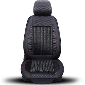 Blueshyhall Wooden Beaded Car Seat Cover Comfortable Massage Car Seat Cushion Cool Breathing–Universal SUV Auto Office Home, Brown