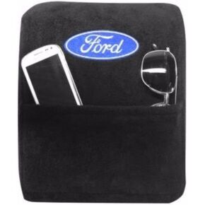 غطاء وحدة التحكم المركزية المرخص رسميًا من Seat Armor مع شعار Ford مطرز لموديلات مختارة من Ford F-150 - (أسود) - KAFORF150B04-14
