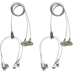 3.2ft Light Hanging Kit, Adjustable Rope System for LED Panel Lights, 5kg Load Capacity